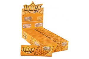 Juicy Jay's ochucené krátké papírky, Honey, box 24ks